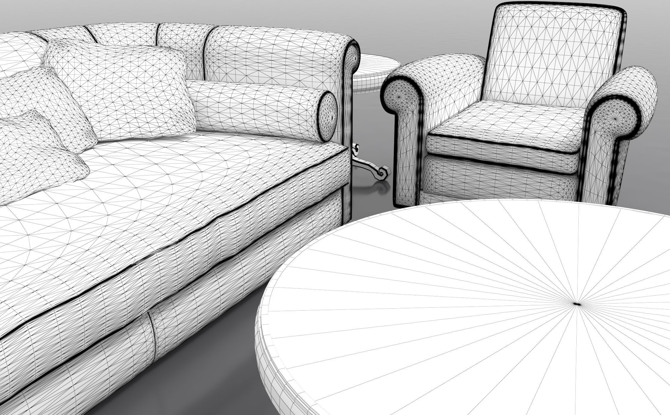 Living Room Set 3D model_11