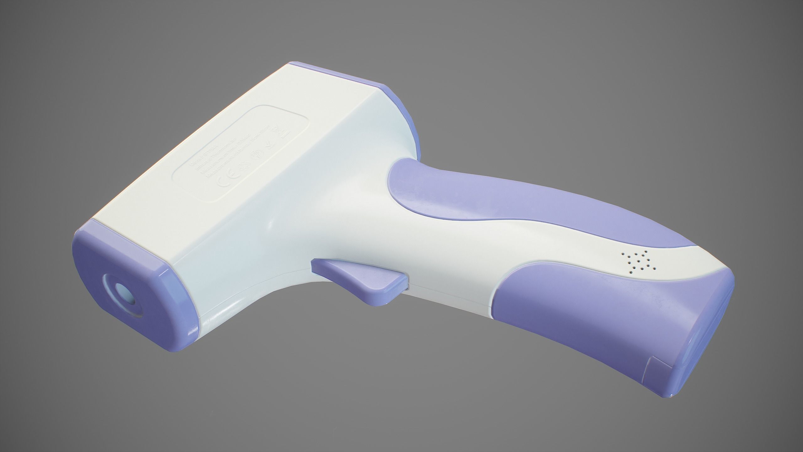 Infrared Forehead Thermometer PBR Low-poly 3D model_1