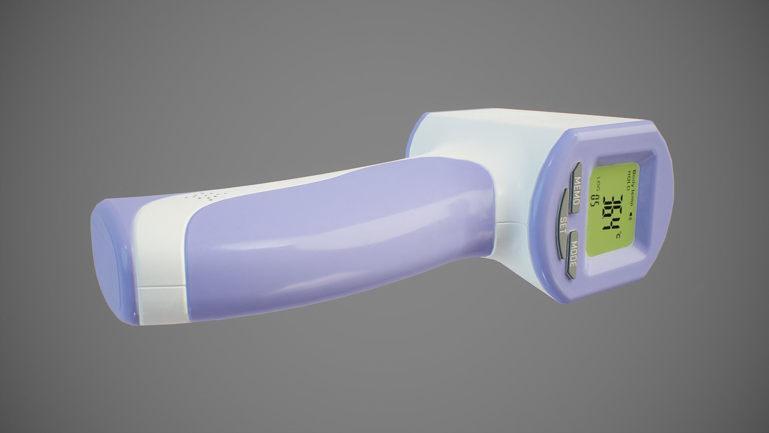 Infrared Forehead Thermometer PBR Low-poly 3D model_5