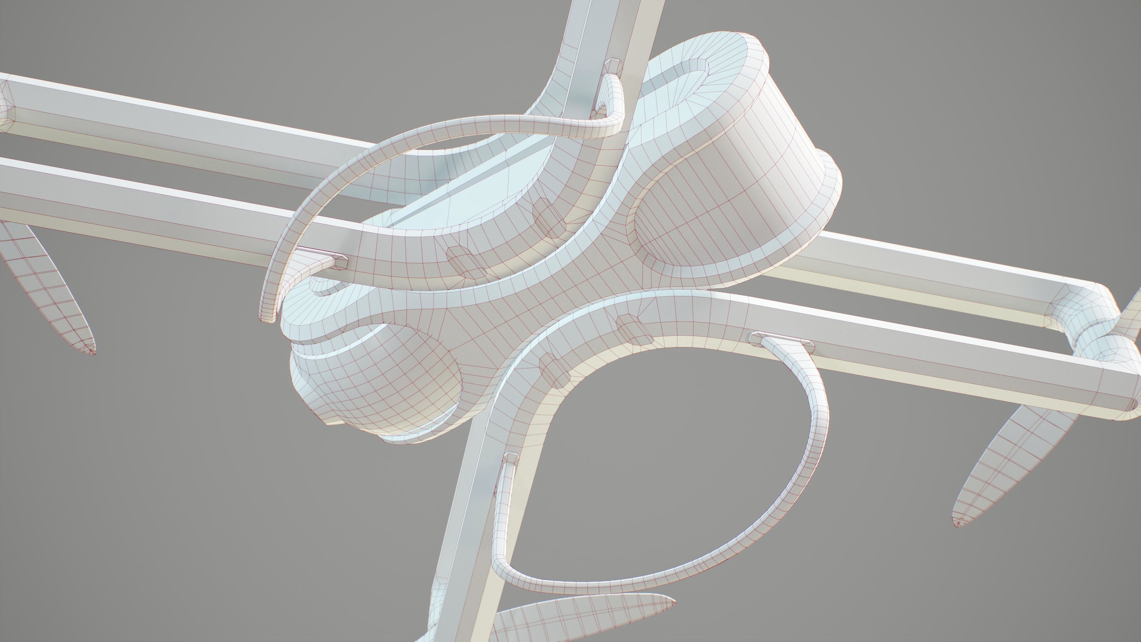 Quadcopter Drone PBR Low-poly 3D model_10