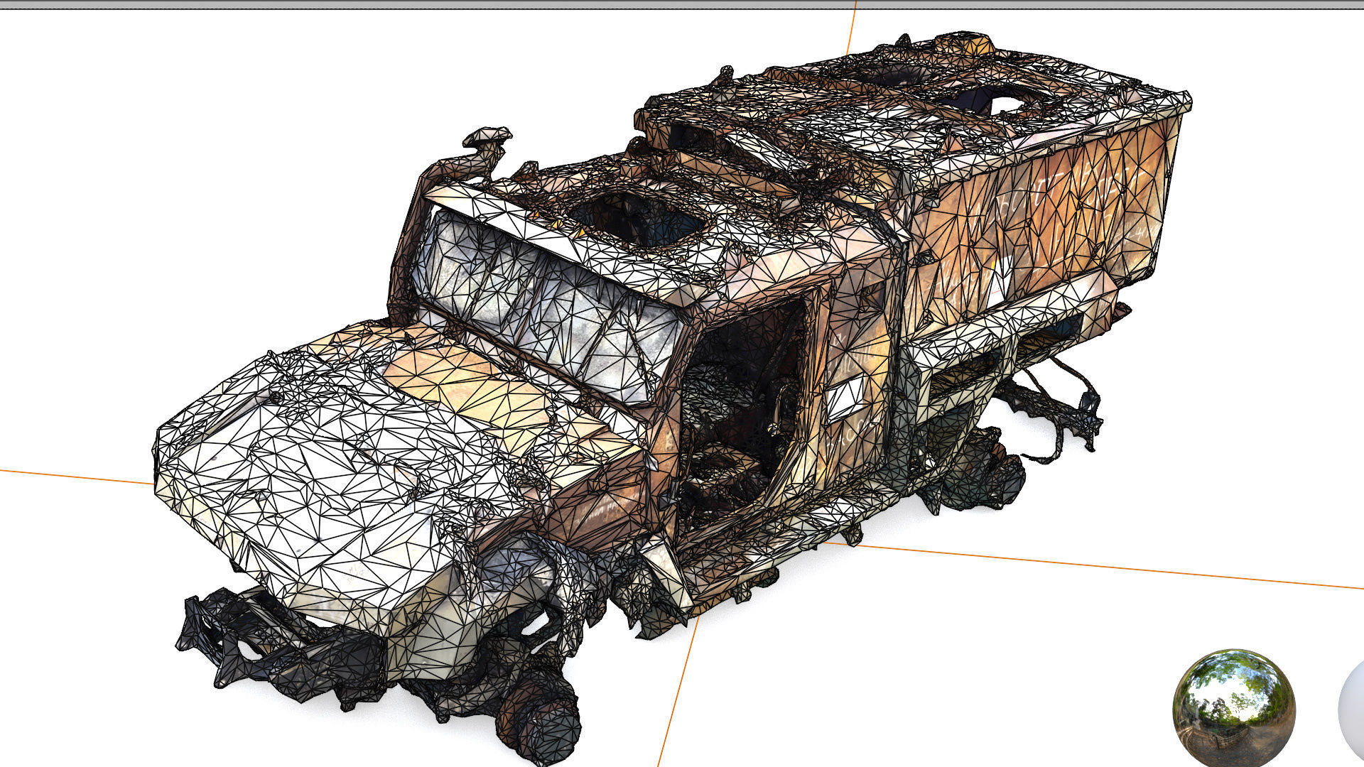 Tigr or Tiger infantry mobility vehicle destroyed in Ukraine 3D model_5