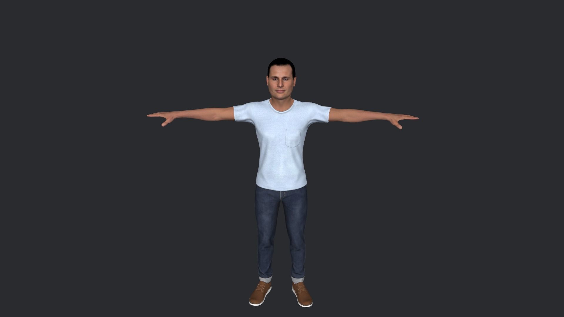 Robert Abela Hyper Realistic Full Body Rigged Character 3D model_4