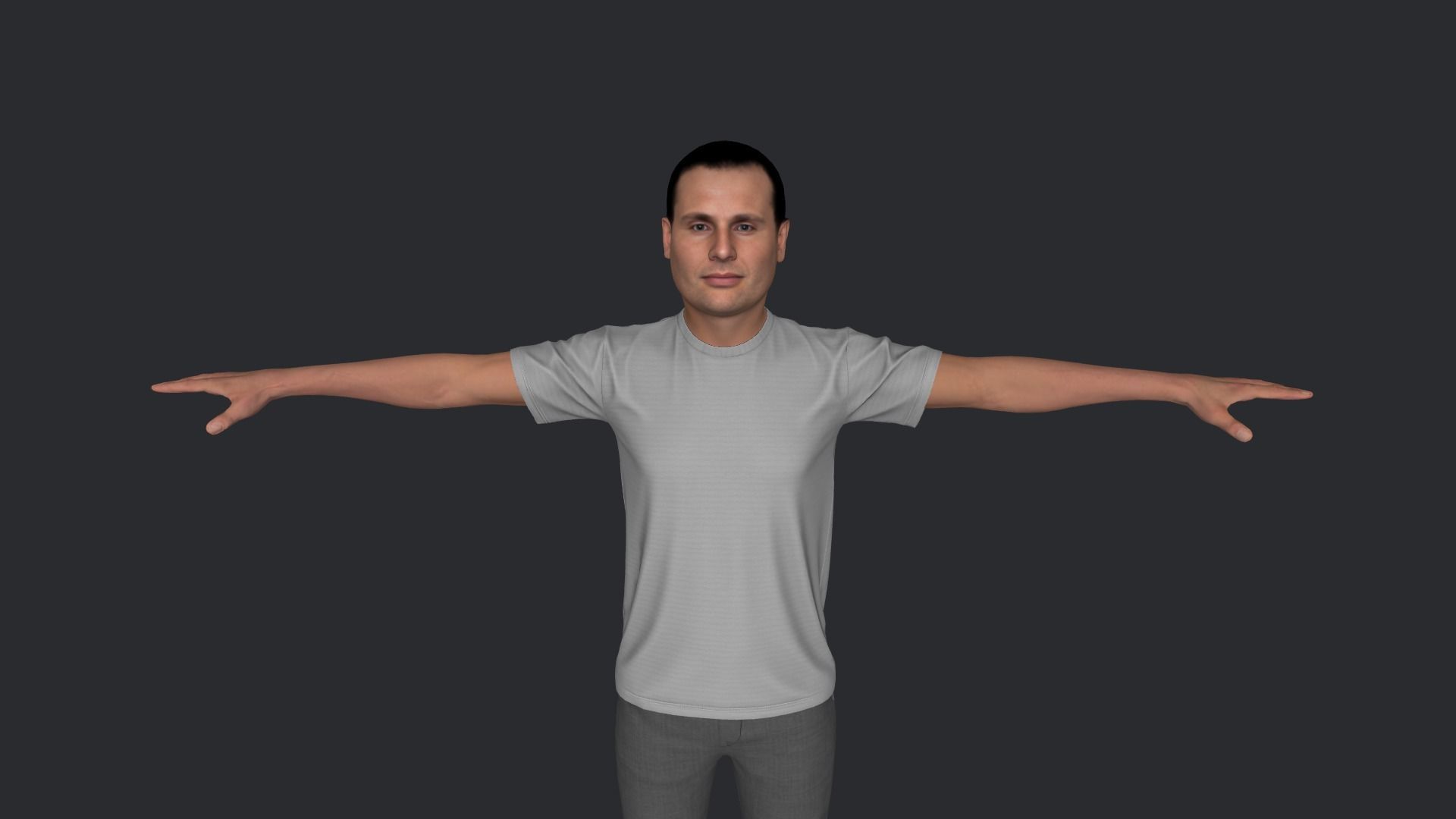 Robert Abela Hyper Realistic Full Body Rigged Character 3D model_14