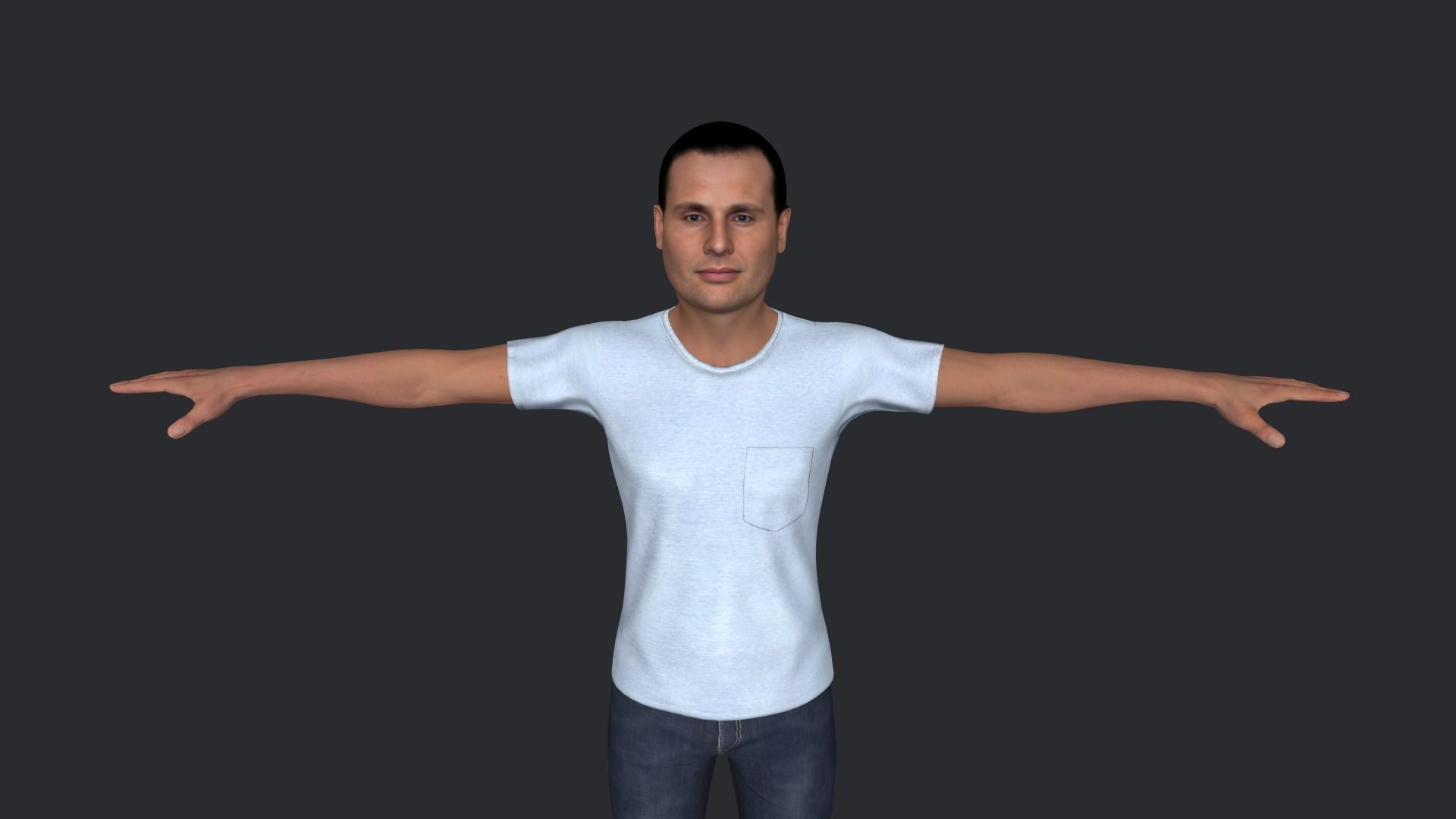Robert Abela Hyper Realistic Full Body Rigged Character 3D model_3