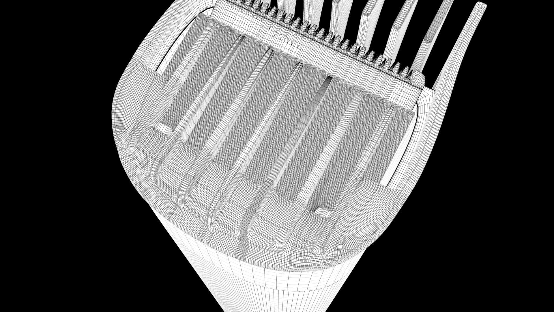 Trimmer Low-poly 3D model_10