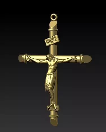 Jesus Cross 3D print model_0
