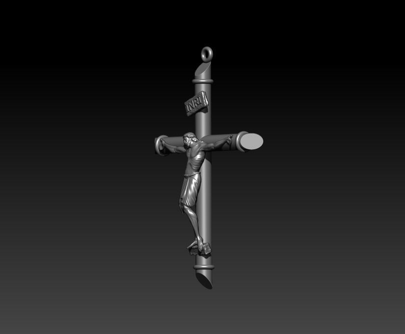 Jesus Cross 3D print model_3