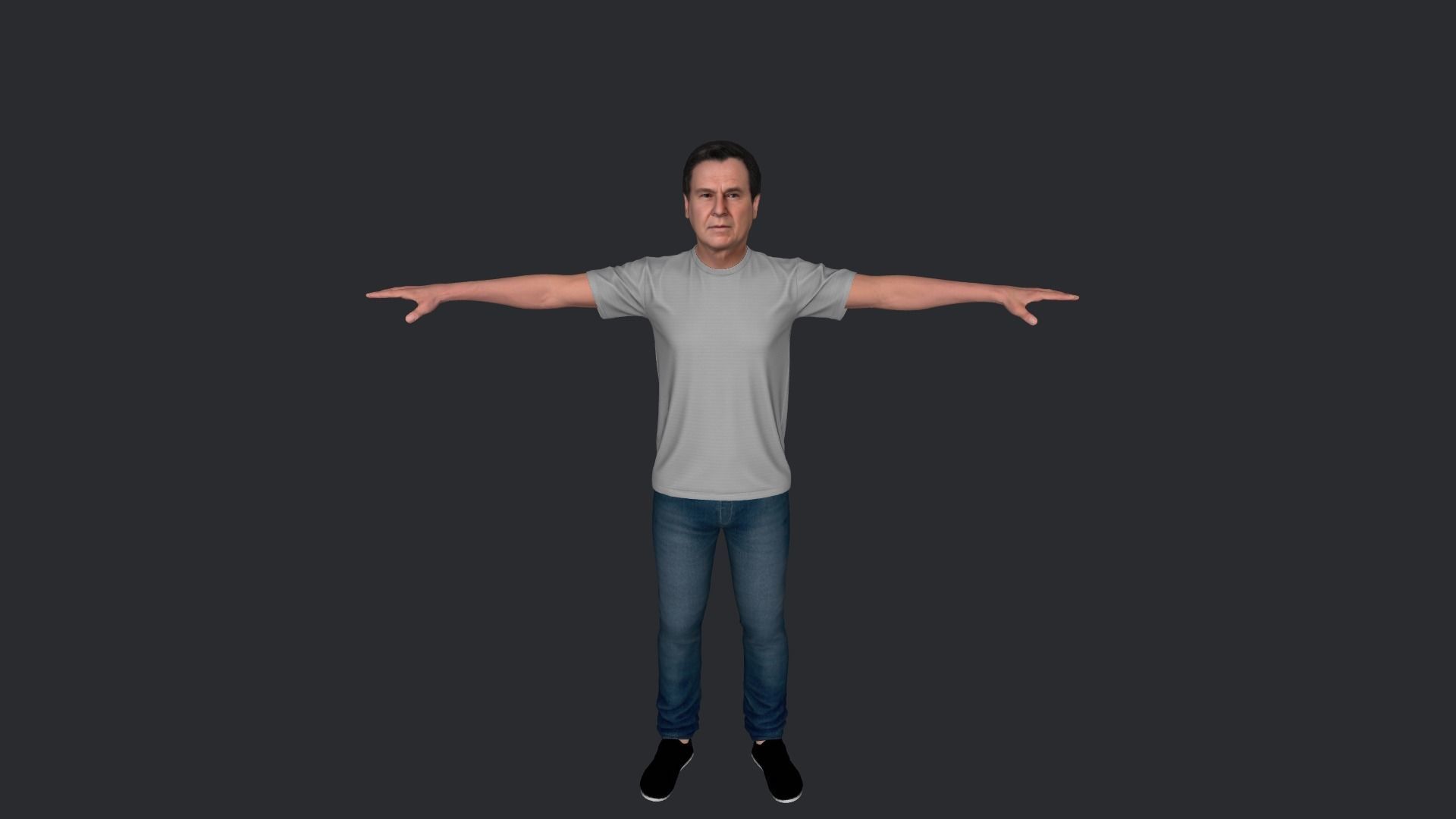 Ronald Reagan Hyper Realistic Full Body Rigged Character 3D model_18