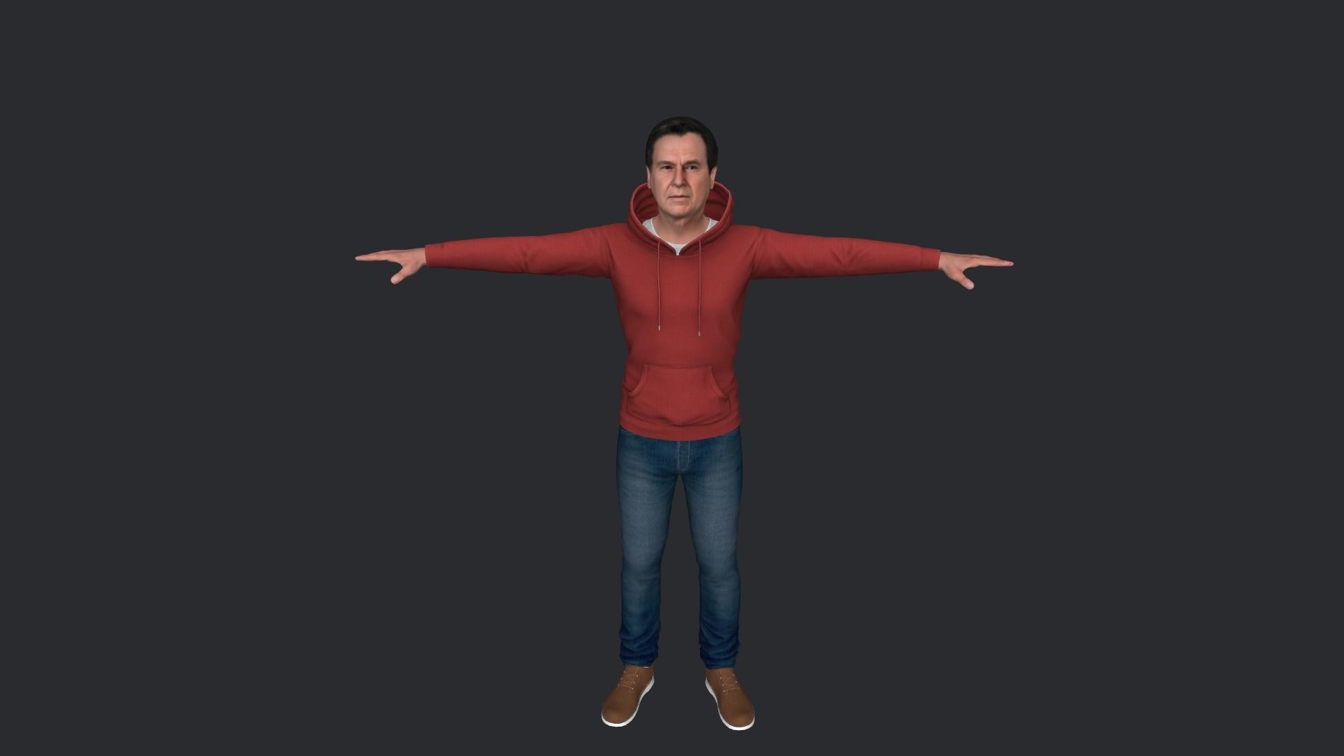 Ronald Reagan Hyper Realistic Full Body Rigged Character 3D model_13