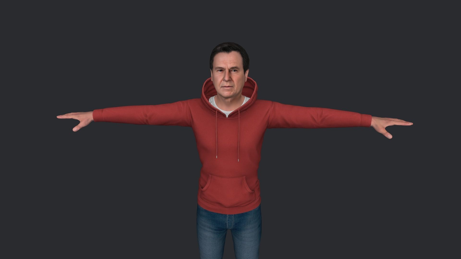 Ronald Reagan Hyper Realistic Full Body Rigged Character 3D model_11