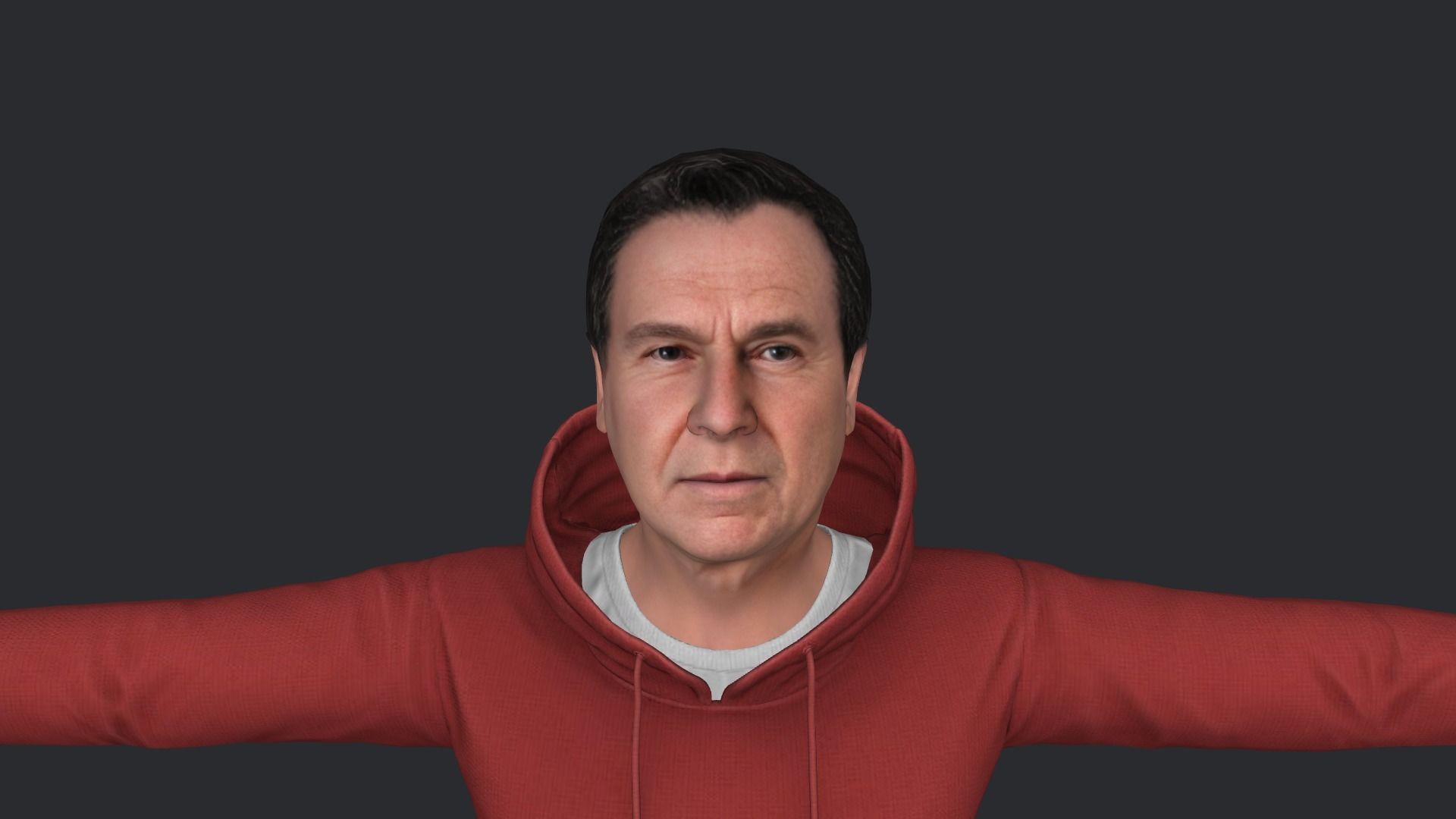 Ronald Reagan Hyper Realistic Full Body Rigged Character 3D model_10
