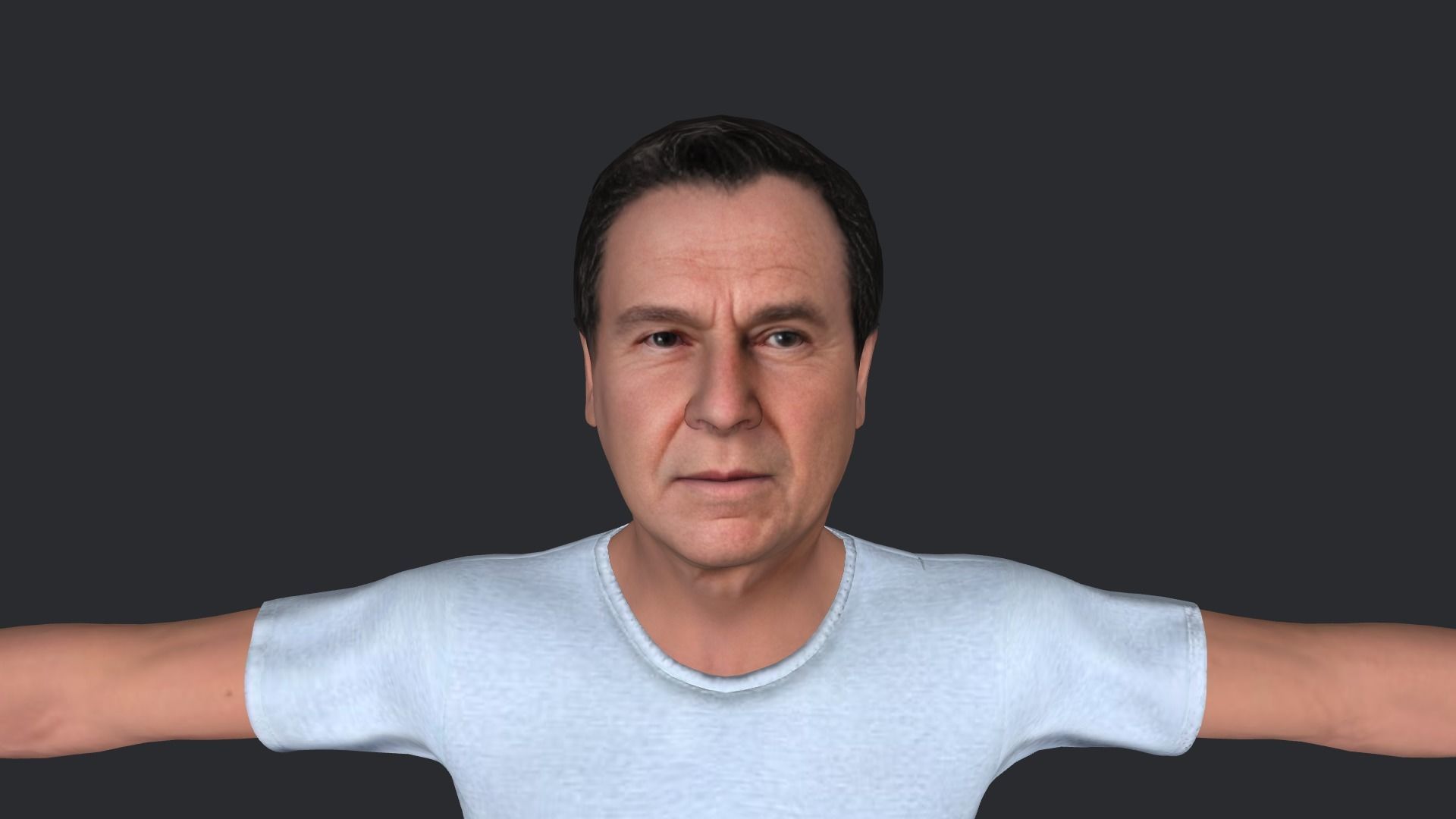 Ronald Reagan Hyper Realistic Full Body Rigged Character 3D model_5