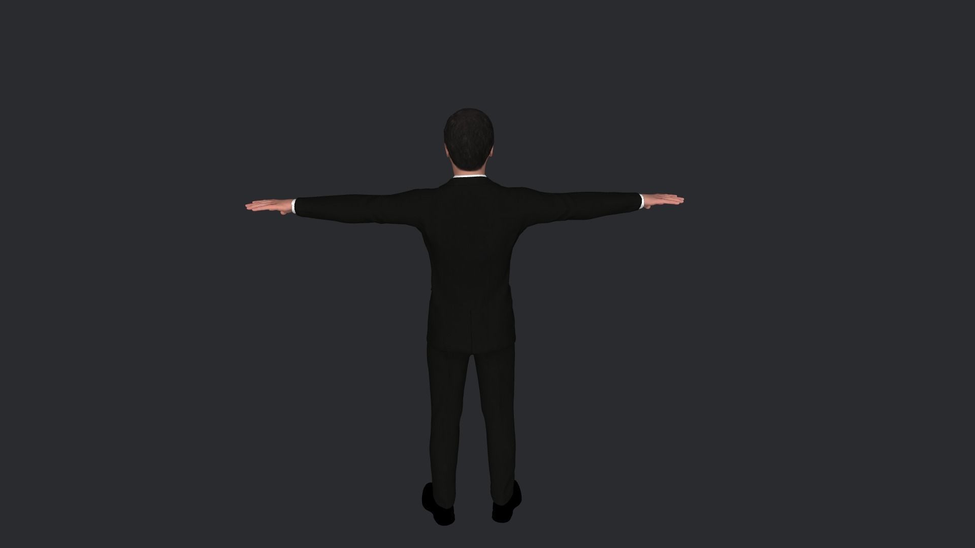 Ronald Reagan Hyper Realistic Full Body Rigged Character 3D model_21