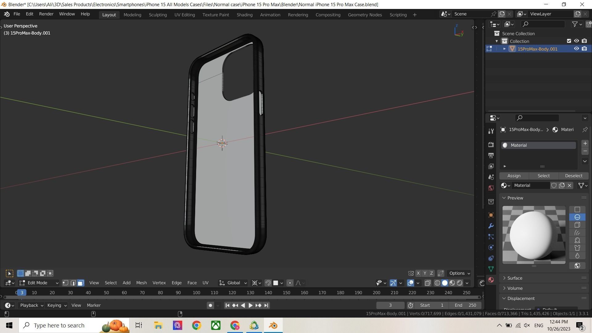 Ultra Thin 3d printable case of iPhone 15 all sizes 3D model 3D ...