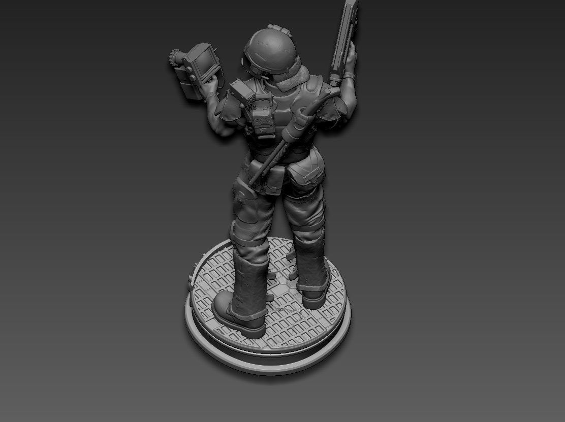 aliens soldier 3D print model_19
