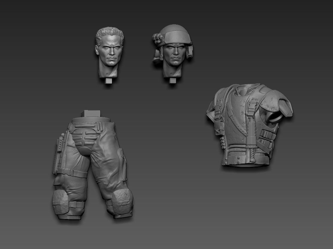 aliens soldier 3D print model_26
