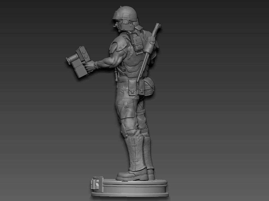aliens soldier 3D print model_7