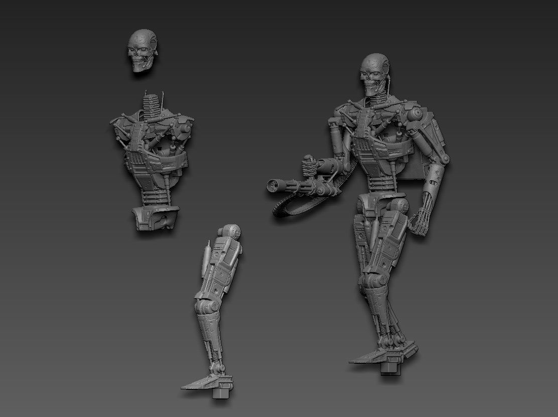 Terminator T-600 3D print model_18