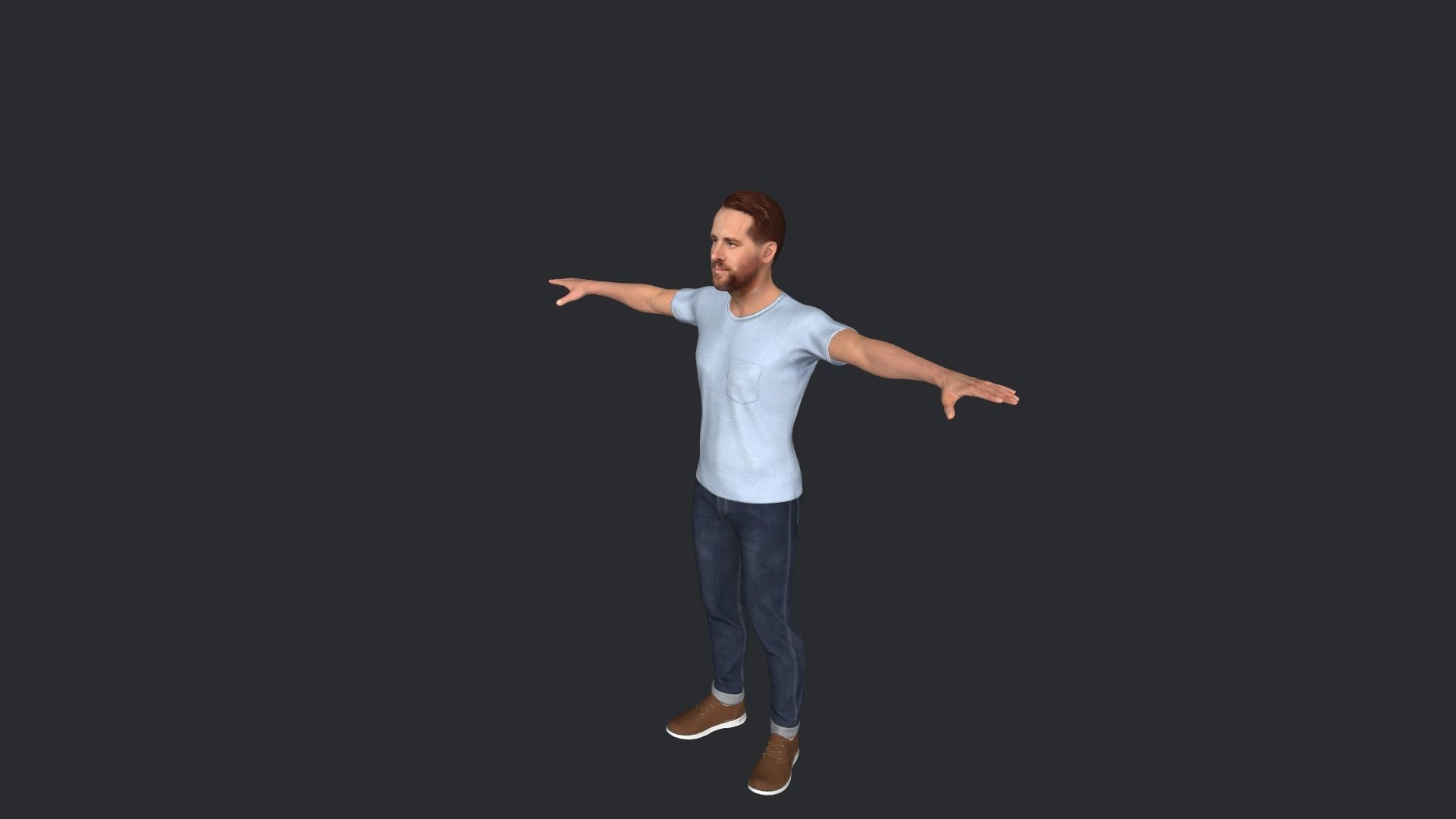 RYAN REYNOLDS Hyper Realistic Full Body Rigged Character 3D model_5