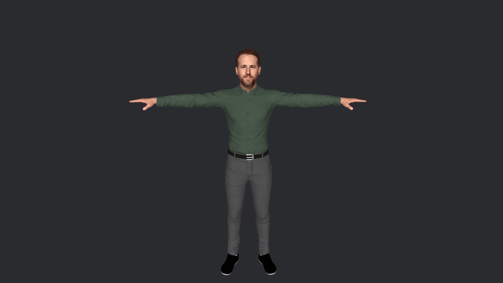 RYAN REYNOLDS Hyper Realistic Full Body Rigged Character 3D model_28