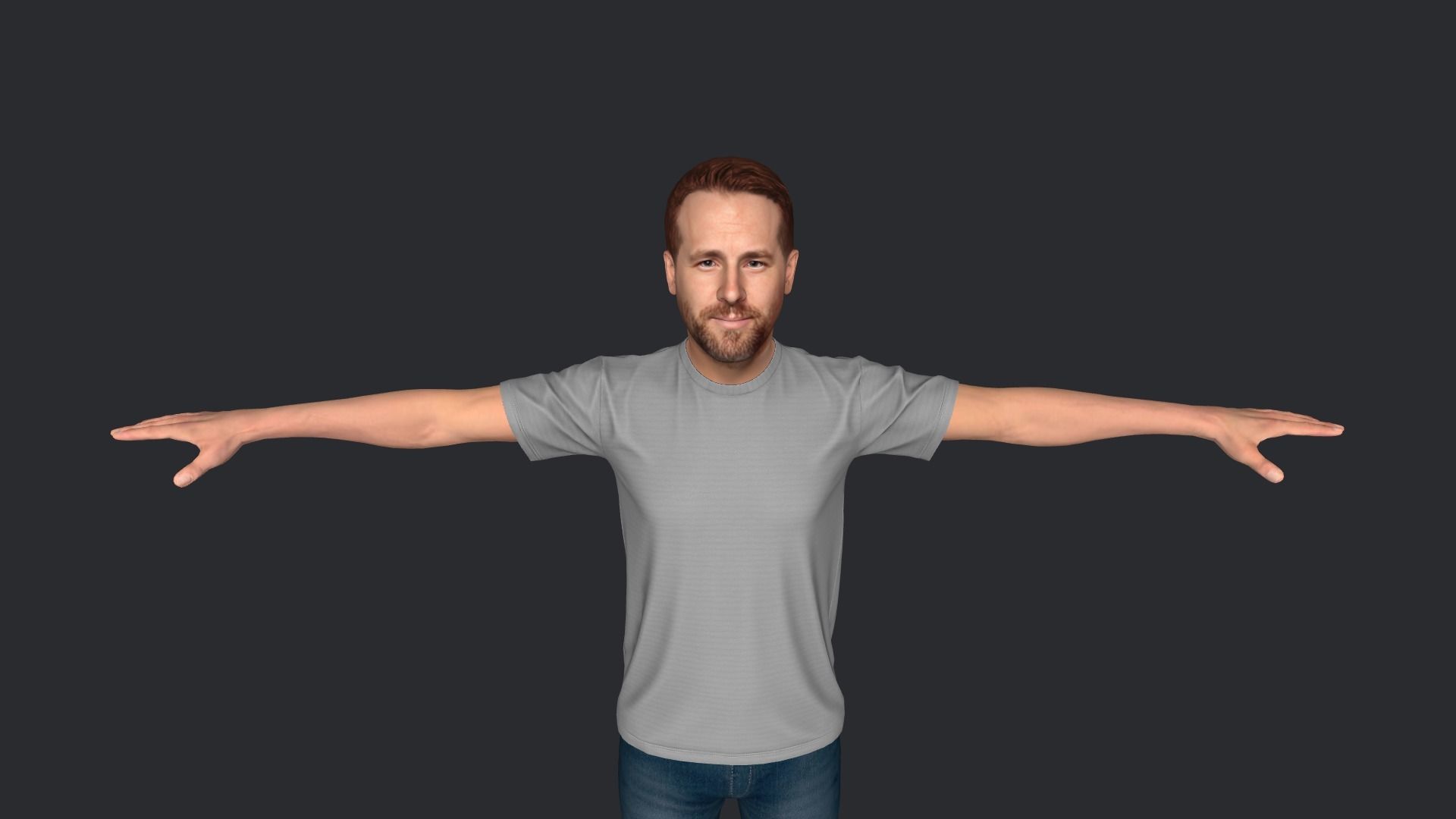 RYAN REYNOLDS Hyper Realistic Full Body Rigged Character 3D model_14