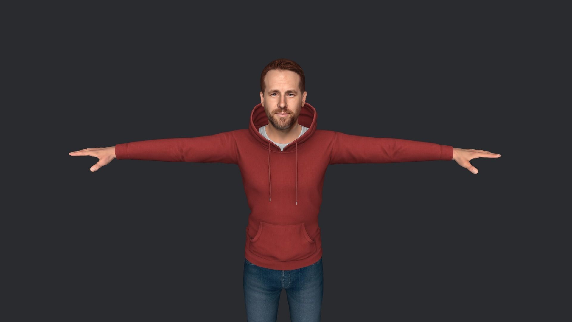 RYAN REYNOLDS Hyper Realistic Full Body Rigged Character 3D model_8