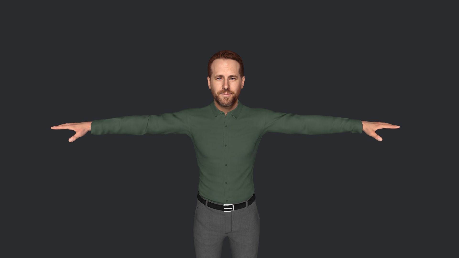 RYAN REYNOLDS Hyper Realistic Full Body Rigged Character 3D model_27