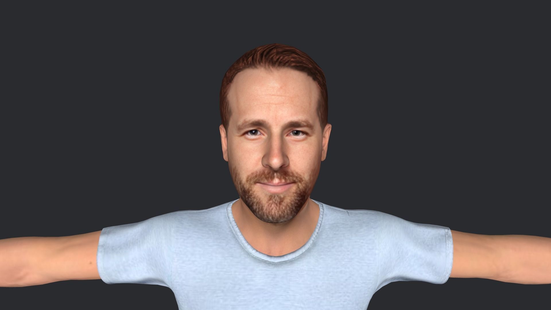 RYAN REYNOLDS Hyper Realistic Full Body Rigged Character 3D model_2