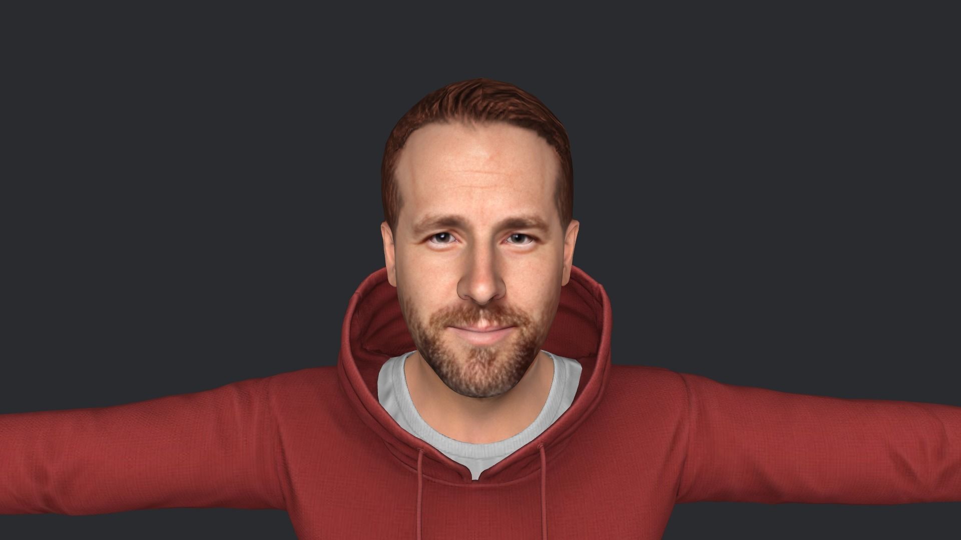 RYAN REYNOLDS Hyper Realistic Full Body Rigged Character 3D model_7