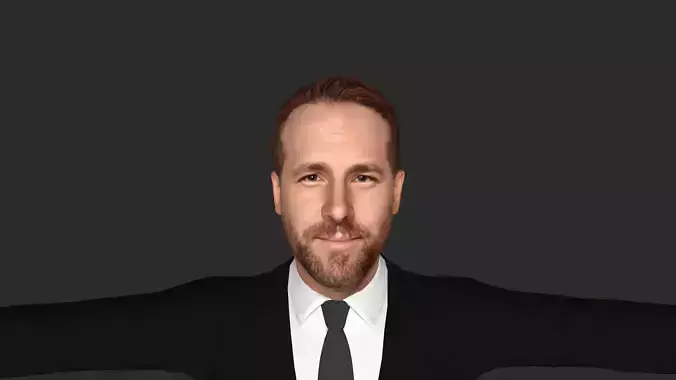 RYAN REYNOLDS Hyper Realistic Full Body Rigged Character 3D model