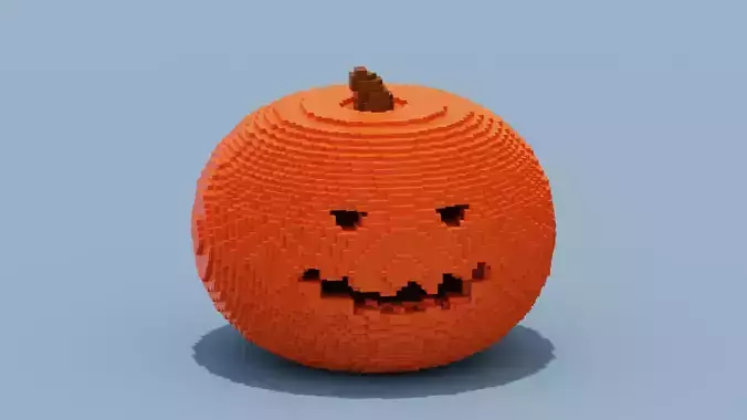 Voxel Halloween Pumpkin