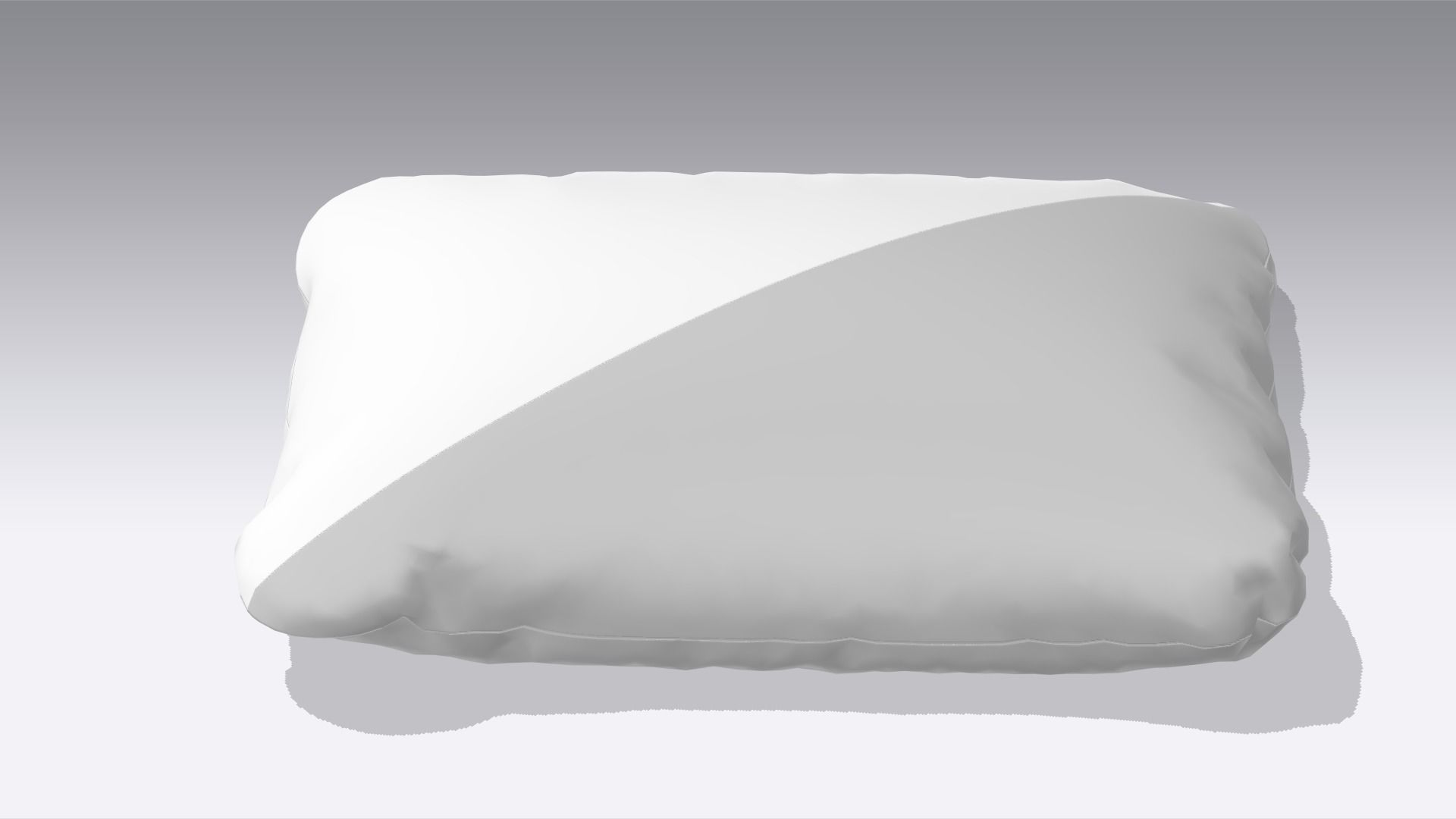Pillow Low-poly 3D model_4