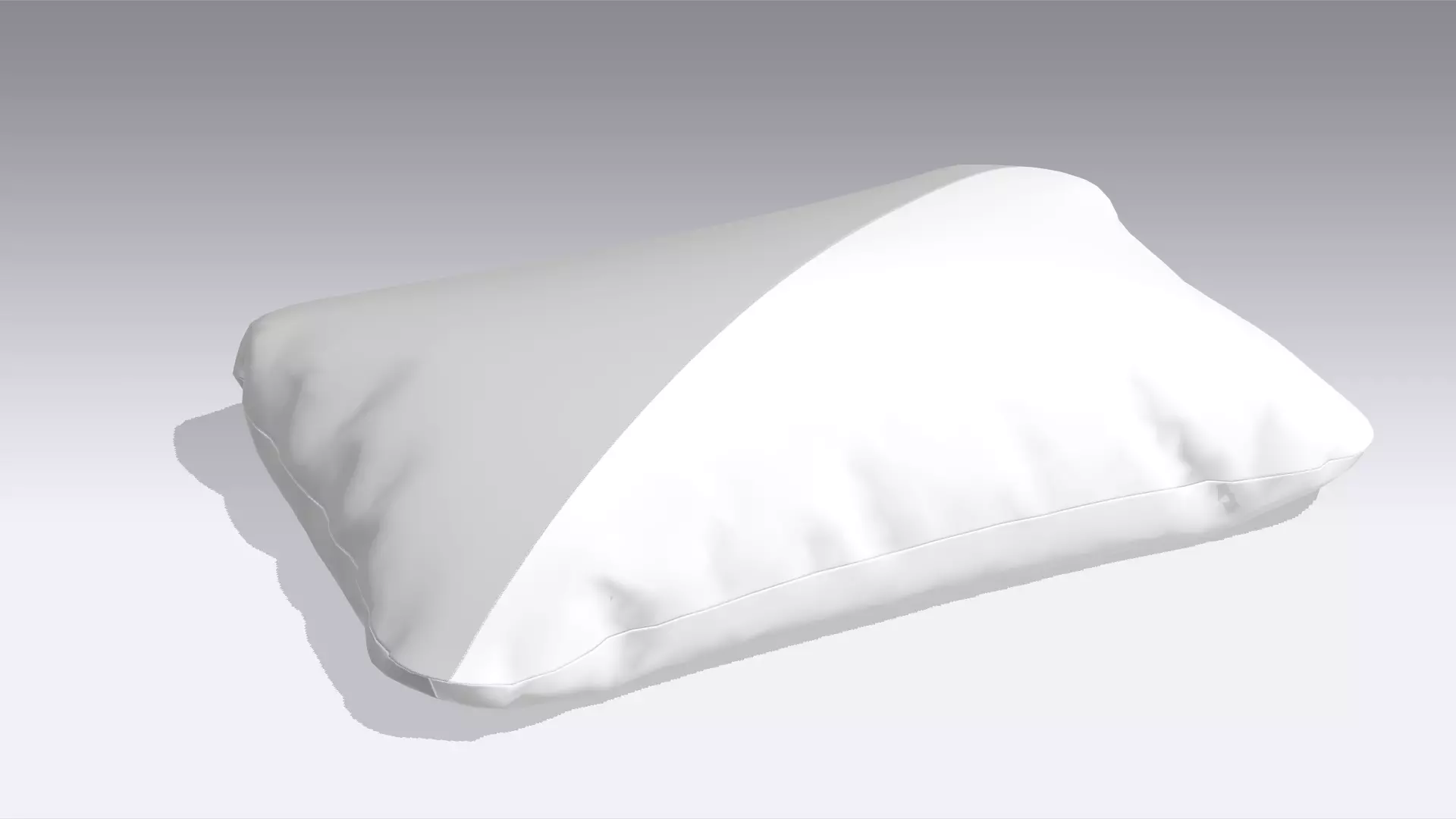 Pillow Low-poly 3D model_0