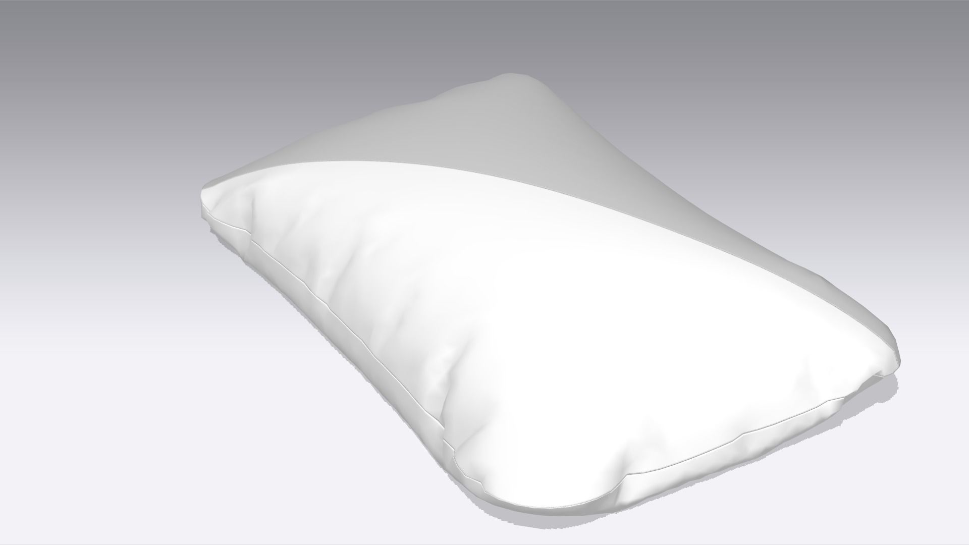 Pillow Low-poly 3D model_2