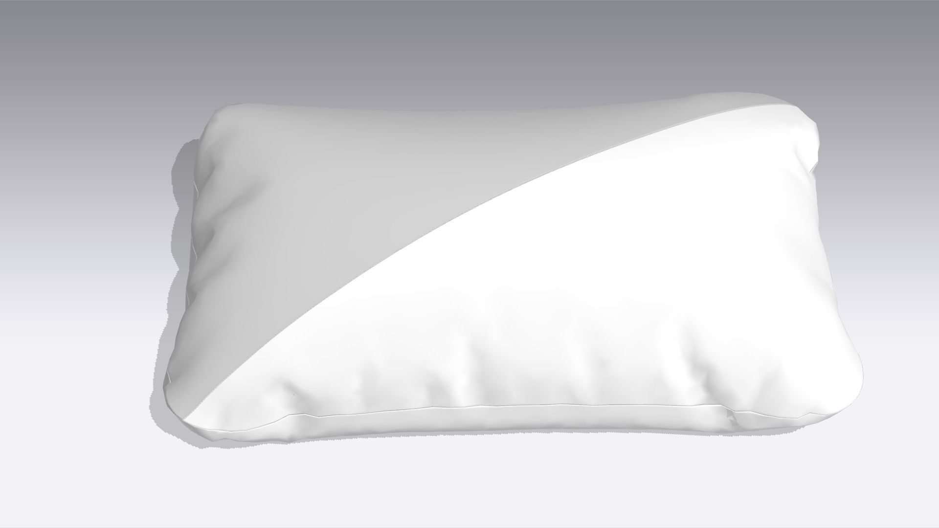 Pillow Low-poly 3D model_1
