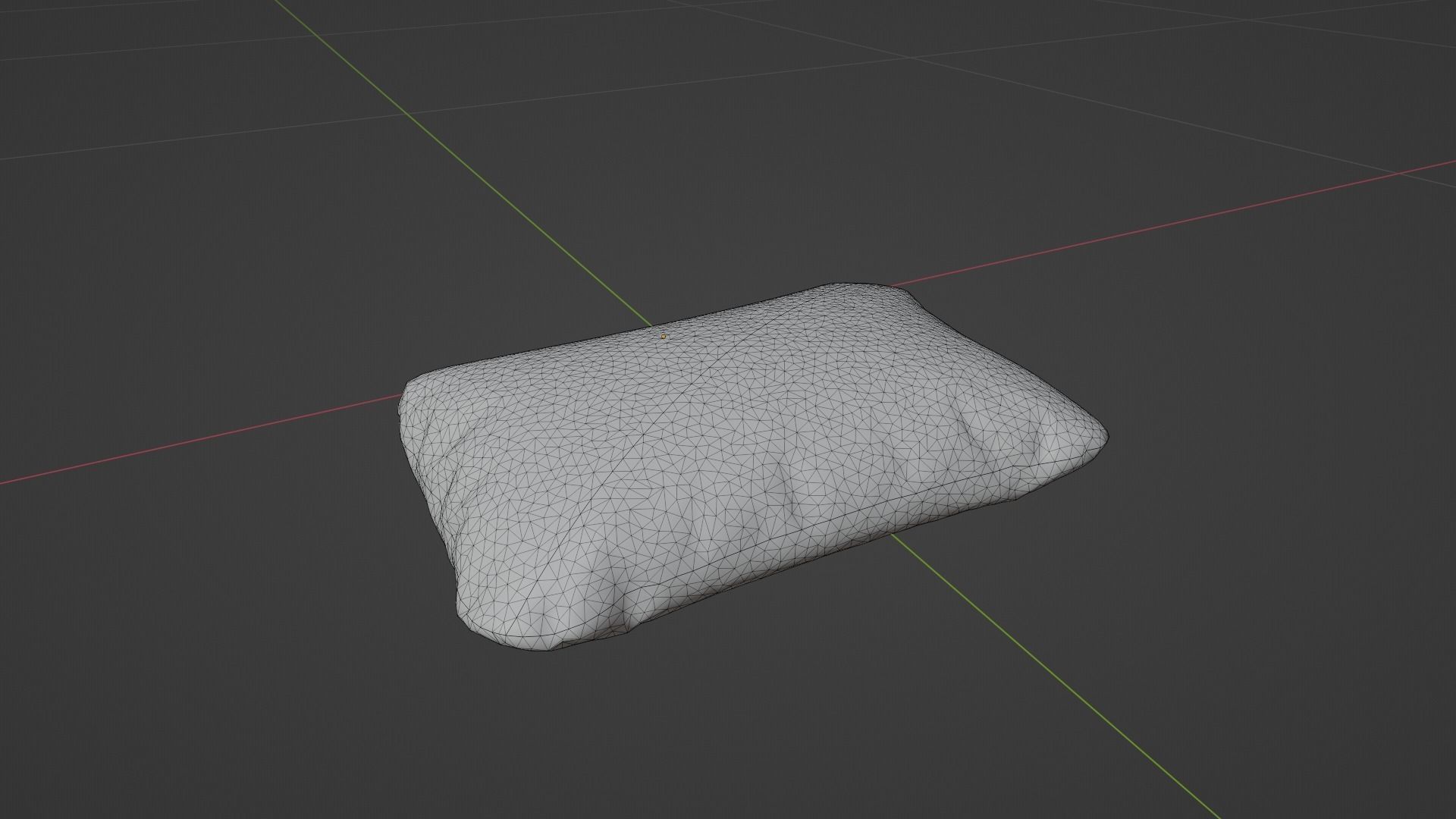 Pillow Low-poly 3D model_6