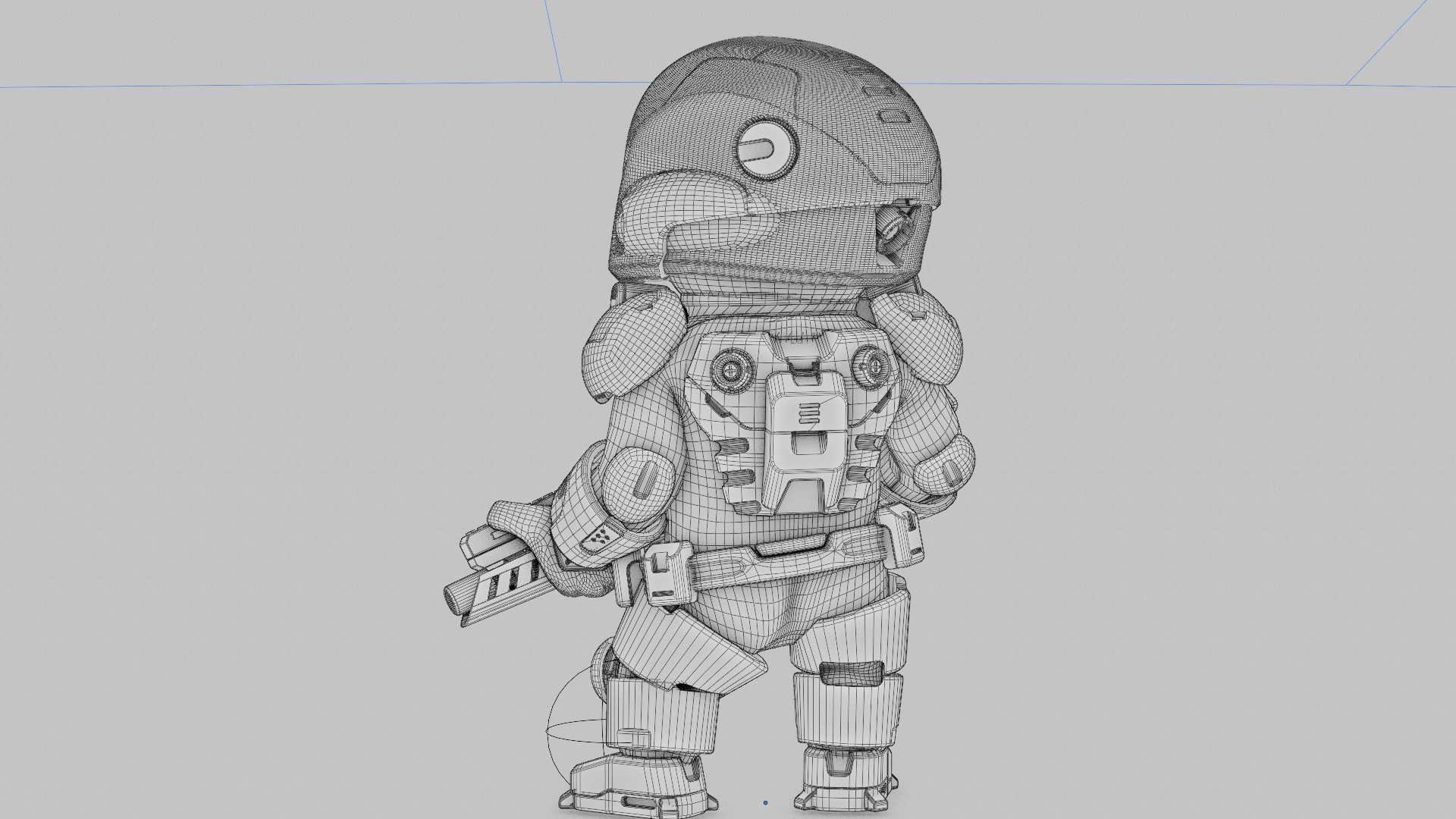 TOON TROOPER ALIENWARE V-2   RIGGED 3D model_38