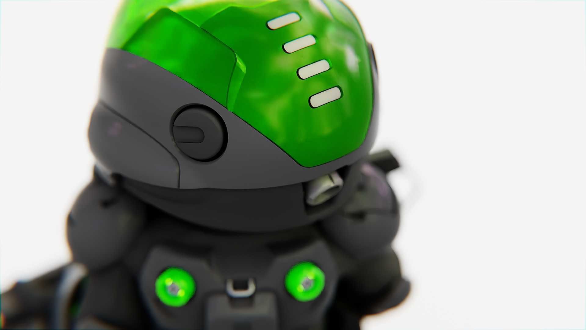 TOON TROOPER ALIENWARE V-2   RIGGED 3D model_17