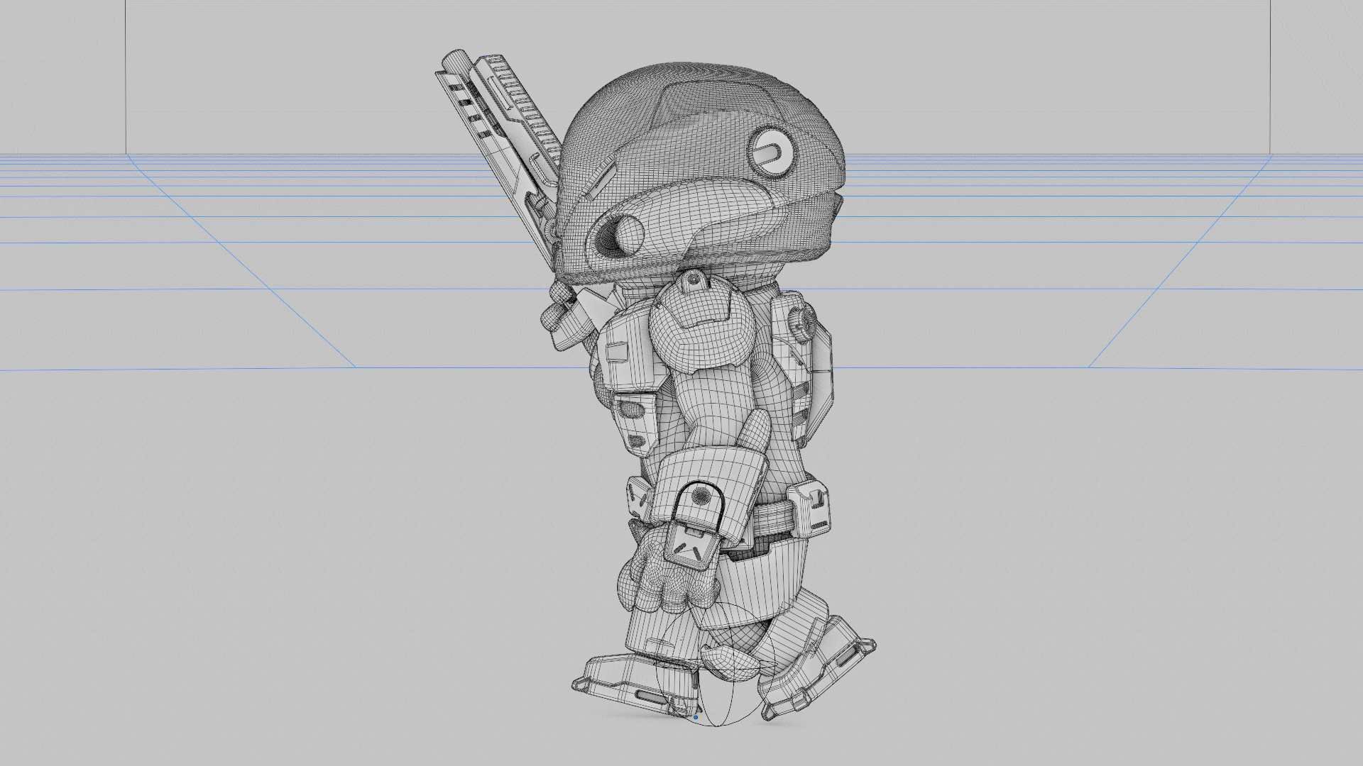 TOON TROOPER ALIENWARE V-2   RIGGED 3D model_40