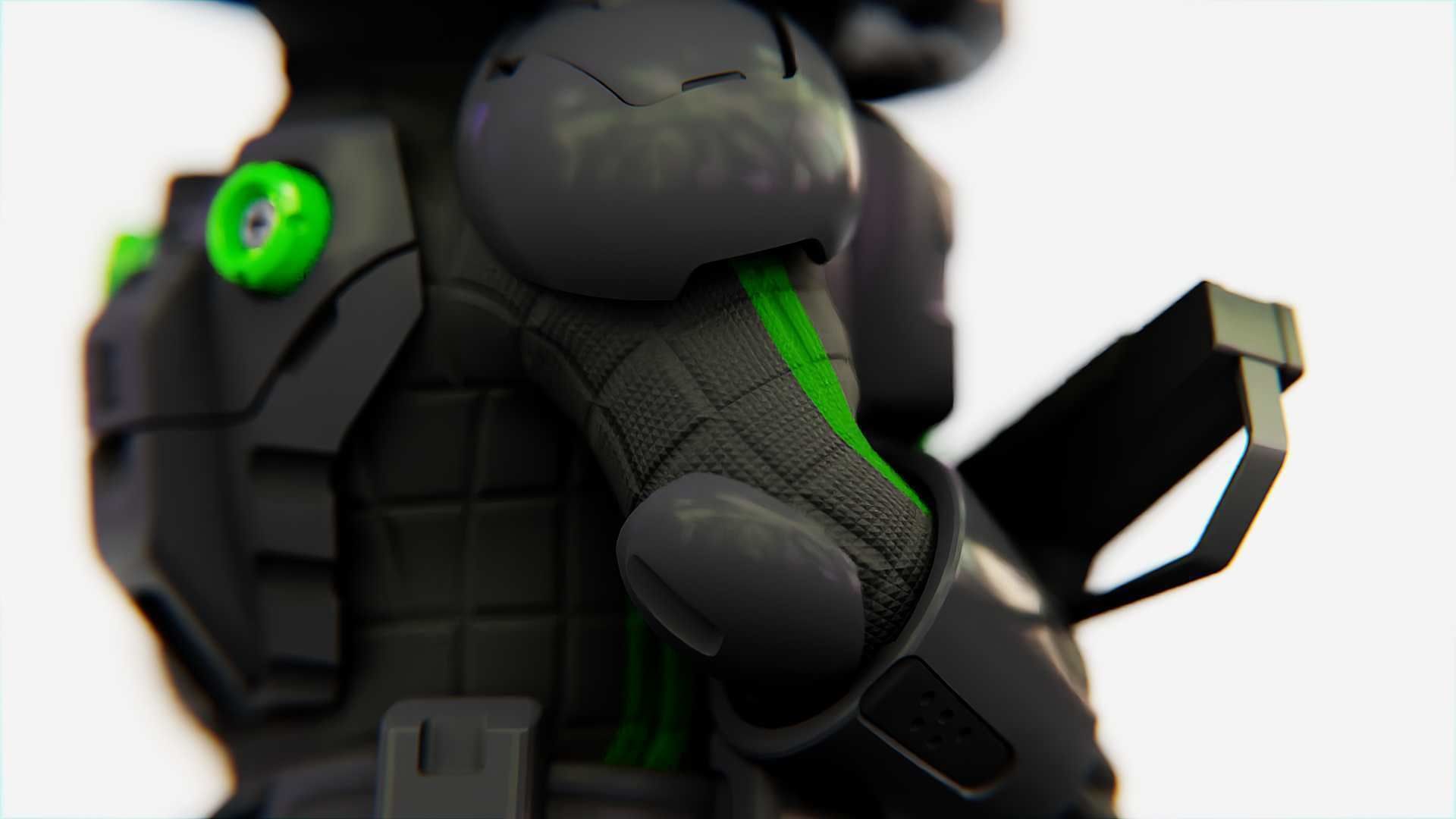 TOON TROOPER ALIENWARE V-2   RIGGED 3D model_18