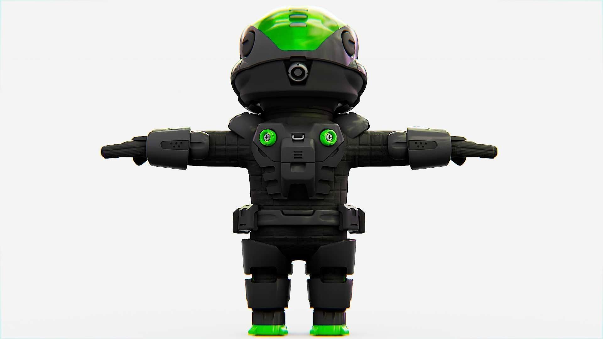 TOON TROOPER ALIENWARE V-2   RIGGED 3D model_21