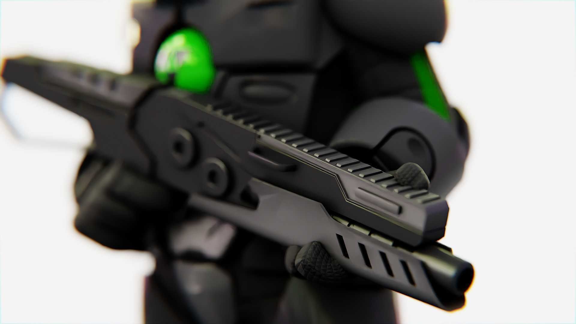 TOON TROOPER ALIENWARE V-2   RIGGED 3D model_15