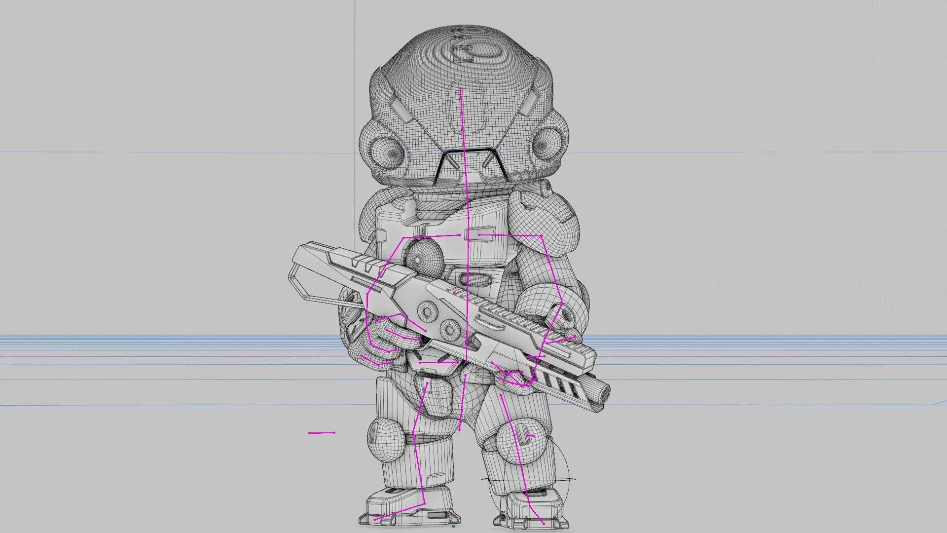 TOON TROOPER ALIENWARE V-2   RIGGED 3D model_37
