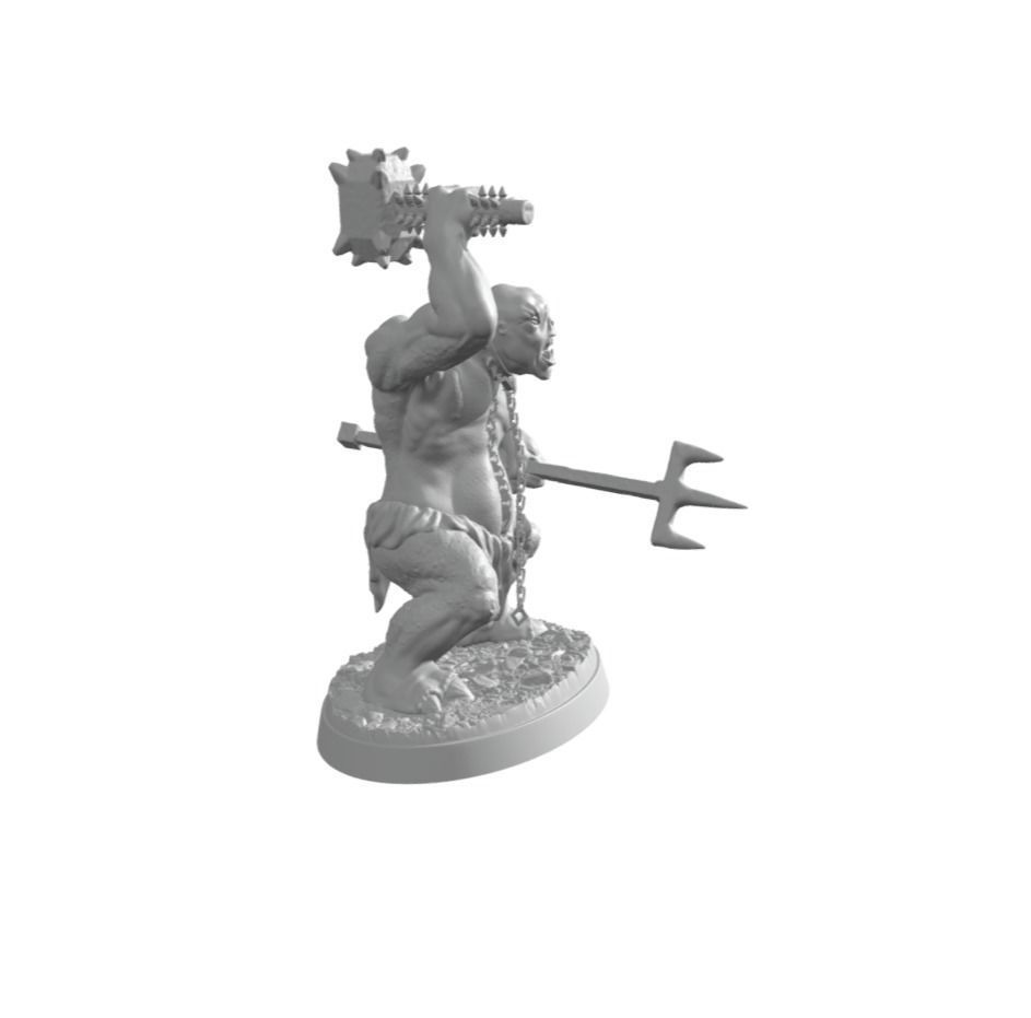 Troll of Moria Modular Giant Monster The lord of the ring 3D print model_12