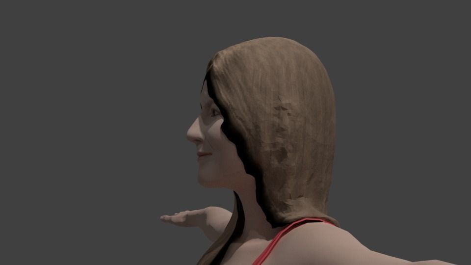 3D female model 3D model_4