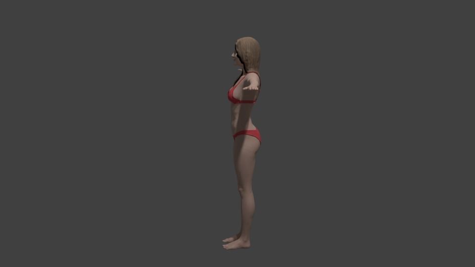 3D female model 3D model_3