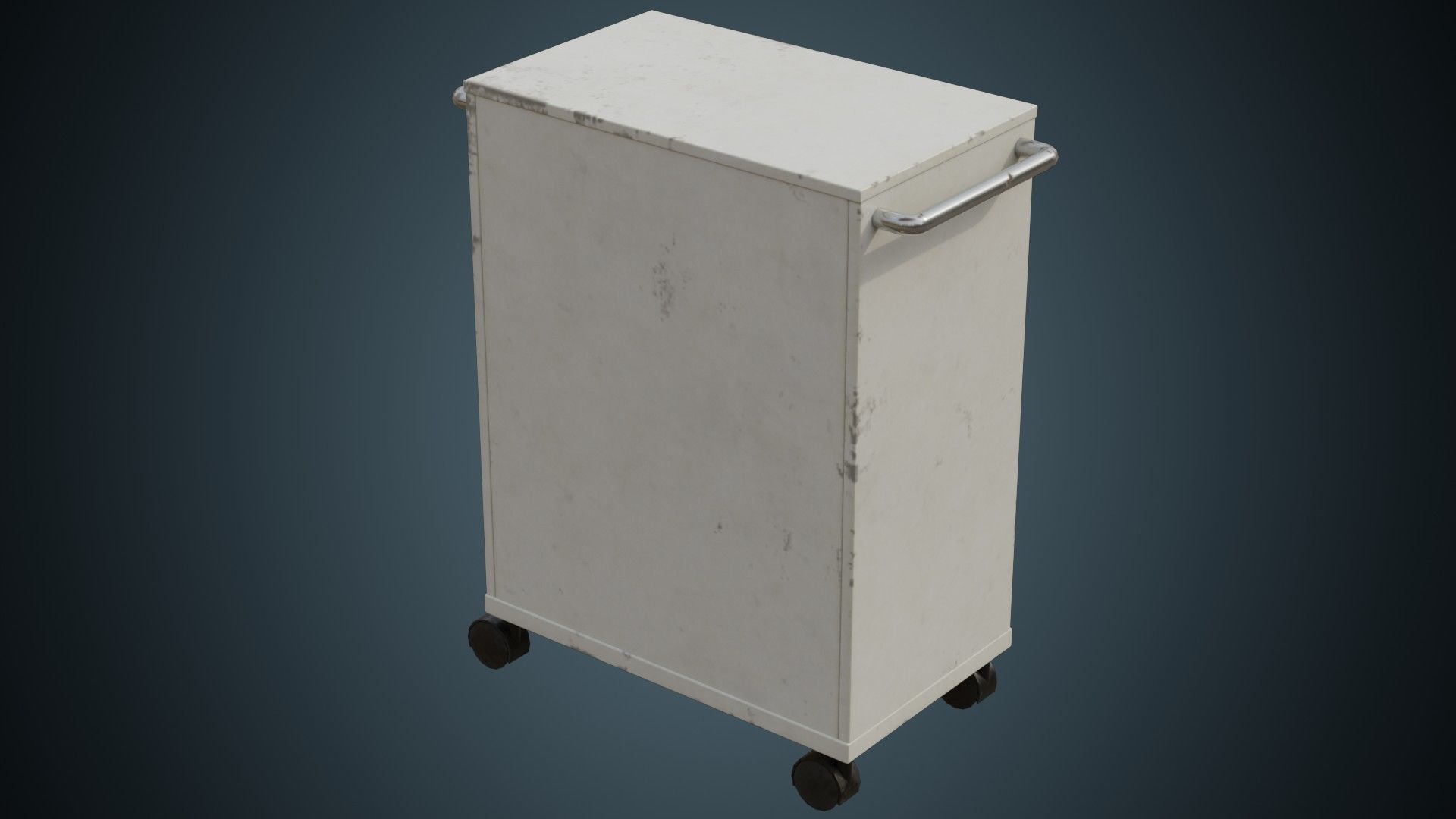 Medical Supply Cart 5B Low-poly 3D model_4