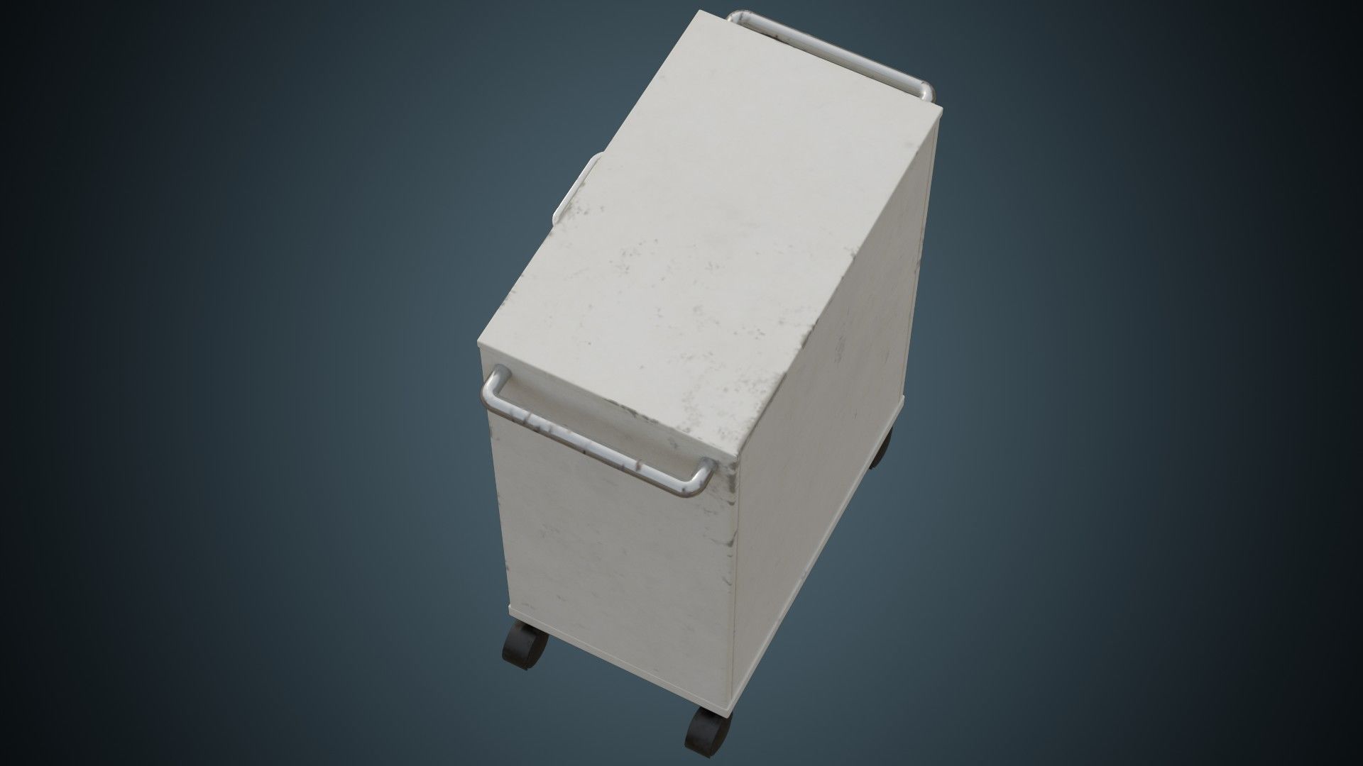 Medical Supply Cart 5B Low-poly 3D model_5