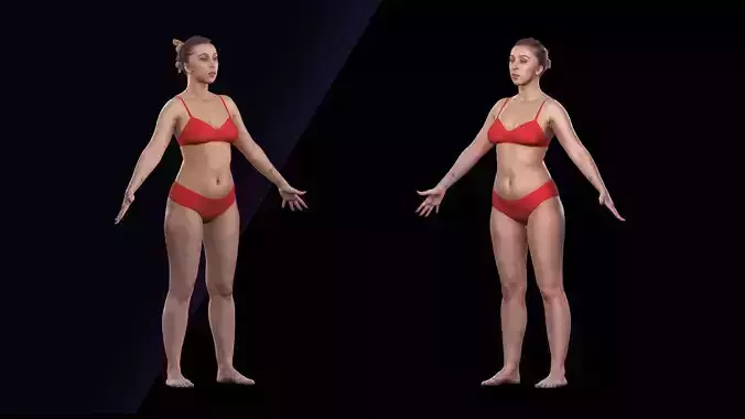 Cleaned A Pose Scan Mia Brown Underwear