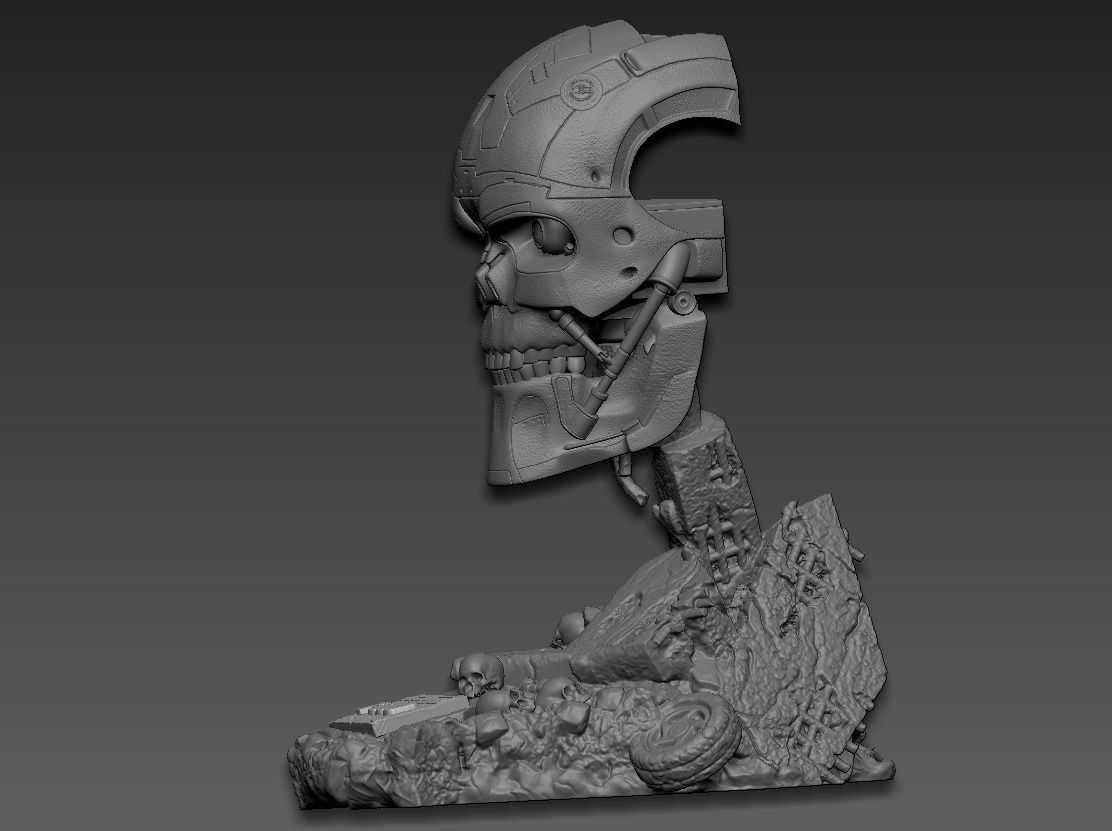 Terminator T-600- Replica 3D print model_7